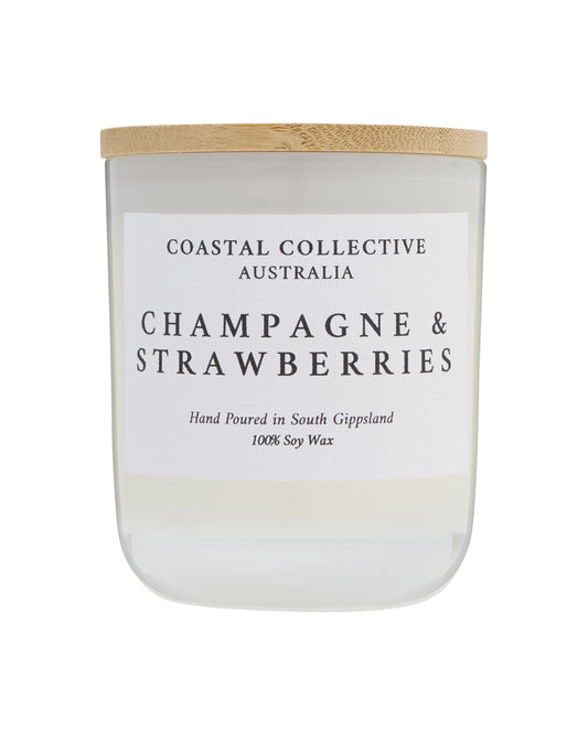 Champagne Strawberries Jar Candle